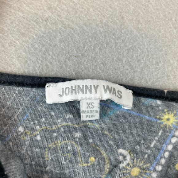 Johnny Was Celestial Space Womens Sz XS Sleep Dress Tank Blue - Picture 5 of 10